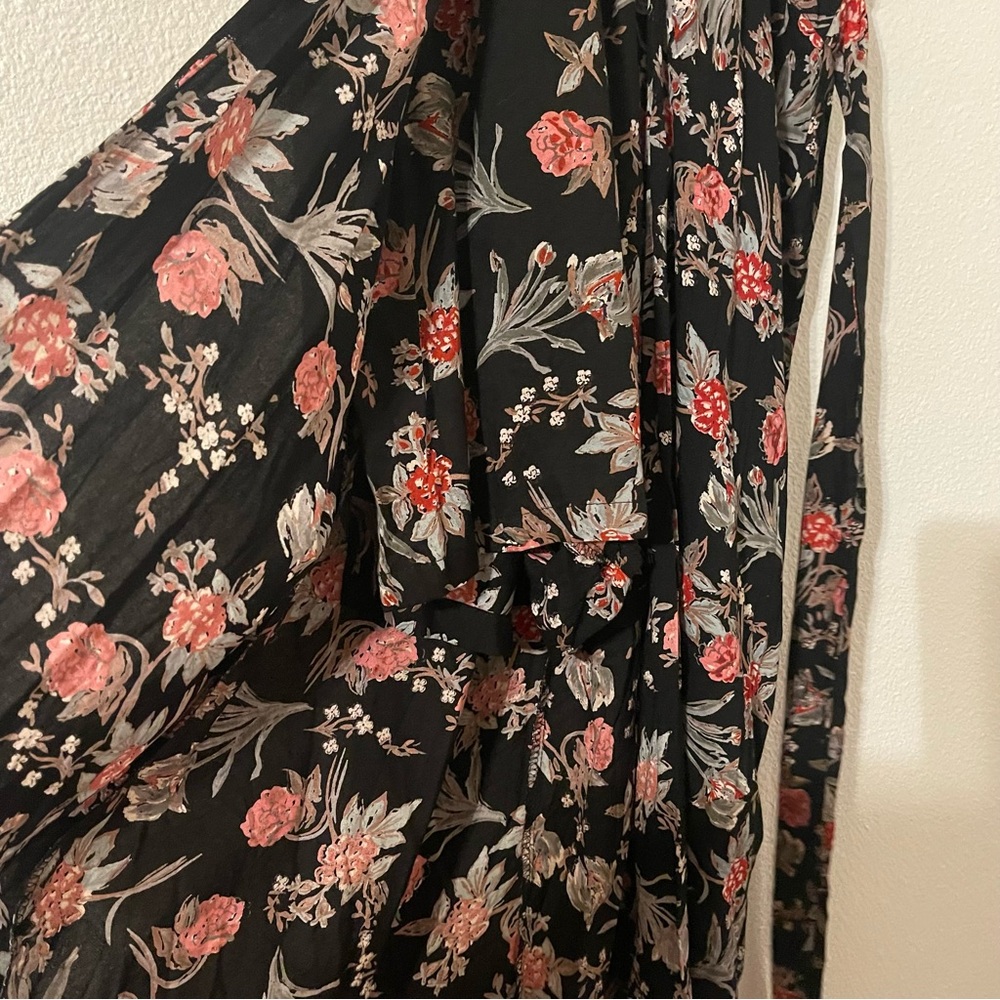 Miami Black and Red Floral Maxi Dress/romper size Small NWT - Picture 6 of 11
